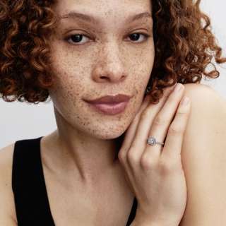 Кольцо «Квадратный сияющий ореол» 