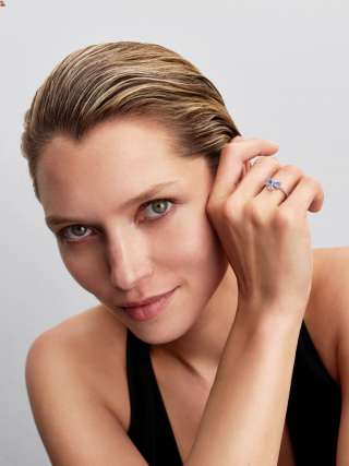 Inel cu fundă albastră Bridgerton 