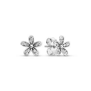 Cercei cu margarete, din argint 925 cu zirconiu cubic