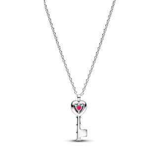 Colier rafinat cu cheie cu inimă 