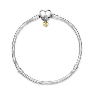 Brățară Pandora Moments Disney de tip lănțișor clasic cu închizătoare sub formă de inimă