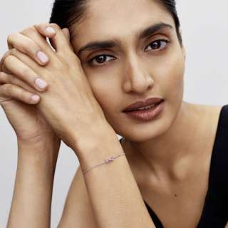 Браслет-цепь с бантом 