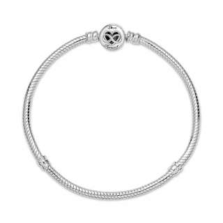 Brățară tip lanț clasic cu închizătoare de tip inimă Infinit Pandora Moments