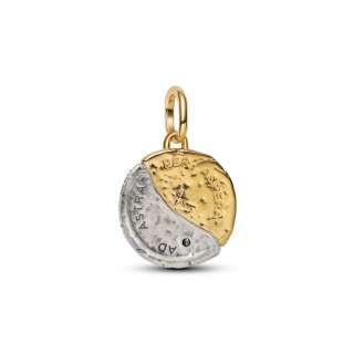 Talisman de tip medalion cu soare și lună