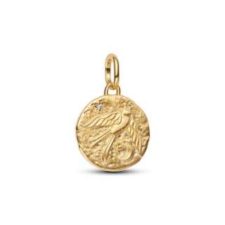 Talisman de tip medalion cu rândunică 