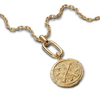 Talisman de tip medalion supradimensionat cu săgeți încrucișate