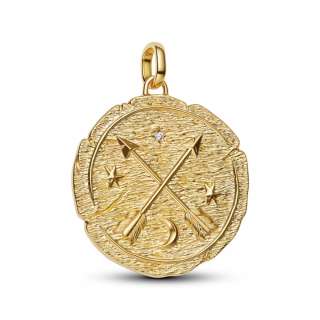 Talisman de tip medalion supradimensionat cu săgeți încrucișate