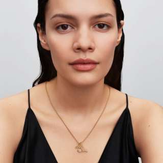 Talisman supradimensionat cu fluture cu structură dantelată 