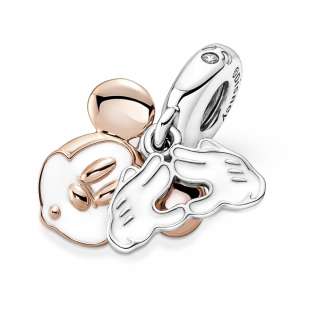 Talisman de tip pandantiv dublu cu Mickey Mouse de la Disney