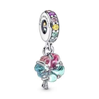 Talisman de tip pandantiv din sticlă de Murano cu arbore al comuniunii