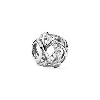 Talisman dantelat din argint 925, cu zirconiu cubic