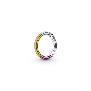 Conector rotund de stil Pandora ME cu efect de tip tie-dye