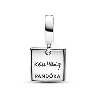 Talisman de tip pandantiv dublu cu inimă aflată în mers Keith Haring™ x Pandora 