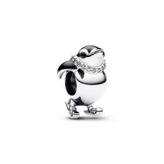 Talisman în formă de pinguin schior 