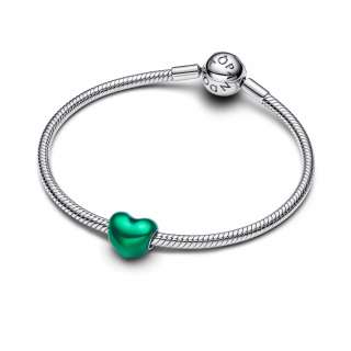 Talisman Inimă Verde Metalică 