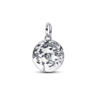 Talisman de tip medalion cu floare de cireș