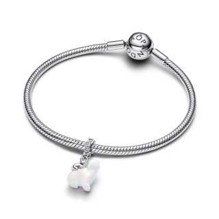 Шарм-подвеска «Белая медведица с медвежонком» 