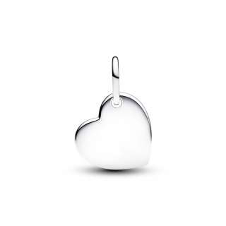 Подвеска-сердце для гравировки с прозрачным камнем — Апрель 