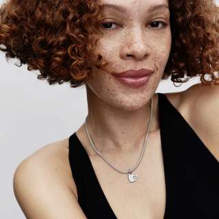 Подвеска-сердце для гравировки с прозрачным камнем — Апрель 