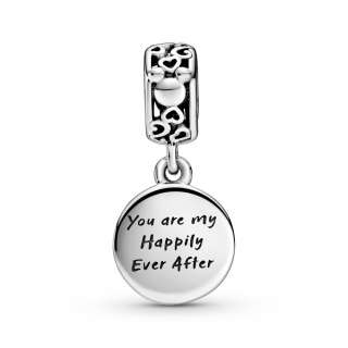 Talisman de tip pandantiv Disney Mickey Mouse & Minnie Mouse „Happily Ever After”