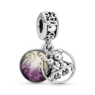 Talisman de tip pandantiv Disney Mickey Mouse & Minnie Mouse „Happily Ever After”