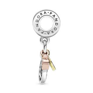 Talisman triplu tip pandantiv cu monogramă și logo