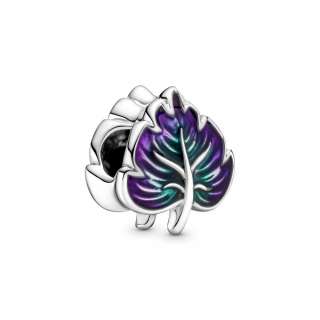 Talisman cu frunză verde și violet
