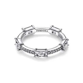 Кольцо «Прямоугольные пластины» с pavé 