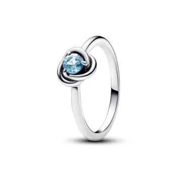 Кольцо «Круг бесконечности» цвета Морской Волны 