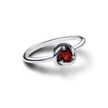 Перстень «Круг вечности» с камнем для рожденных в июле 