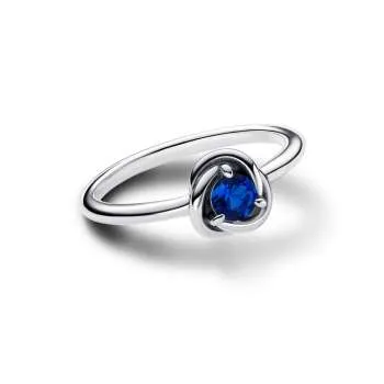 Перстень «Круг вечности» с камнем для рожденных в сентябре 