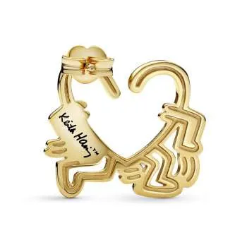 Серьга-пуссета «Ходячее сердце» Keith Haring™ x Pandora​ 