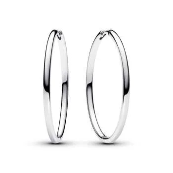 Cercei-hoops de 40 mm Pandora Moments pentru pandantive 