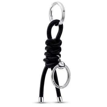Inel pentru chei cu material textil fără piele Pandora Moments 