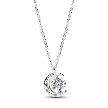 Ожерелье с подвеской «Луна и вращающееся древо жизни» 