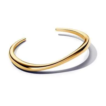 Brățară bangle deschisă în formă organică 