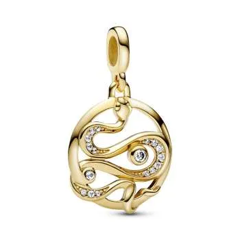 Медальон «Змея с рavé» Pandora ME 