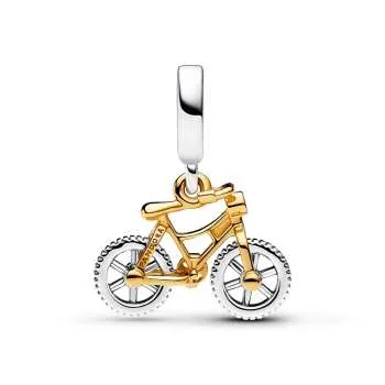 Pandantiv suspendat „Bicicletă cu roți în două culori, care se rotesc” 