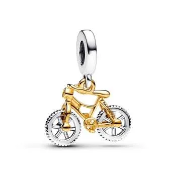 Pandantiv suspendat „Bicicletă cu roți în două culori, care se rotesc” 