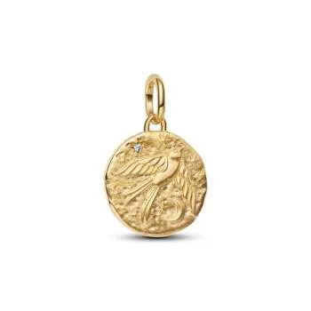 Talisman de tip medalion cu rândunică 