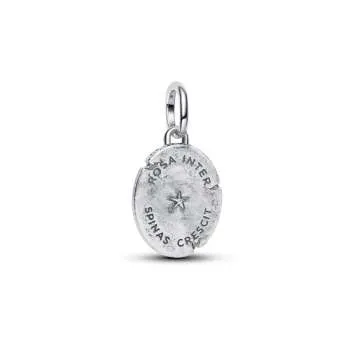 Talisman de tip medalion cu trandafir 