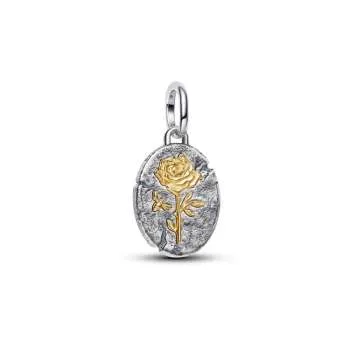 Talisman de tip medalion cu trandafir 