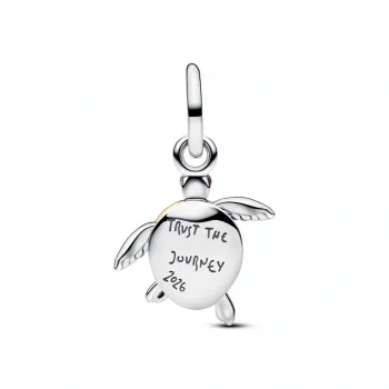 2026 Țestoasă de mare roz – Charm cu diamant creat în laborator 