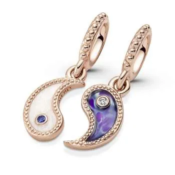 Talisman de tip pandantiv Yin & Yang strălucitor 
