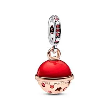 Talisman Bicolor Planeta Marte Murano & Pandantiv Strălucitor 
