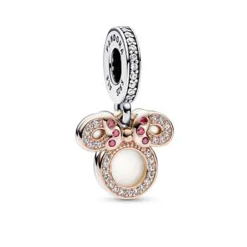 Talisman de tip pandantiv dublu cu Minnie Mouse de la Disney 