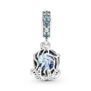 Talisman de tip pandantiv Caracatiță drăgălașă din sticlă de Murano 