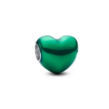 Talisman Inimă Verde Metalică 