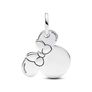 Talisman de tip pandantiv inscripționabil cu Minnie Mouse de la Disney 