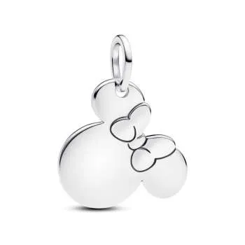 Talisman de tip pandantiv inscripționabil cu Minnie Mouse de la Disney 